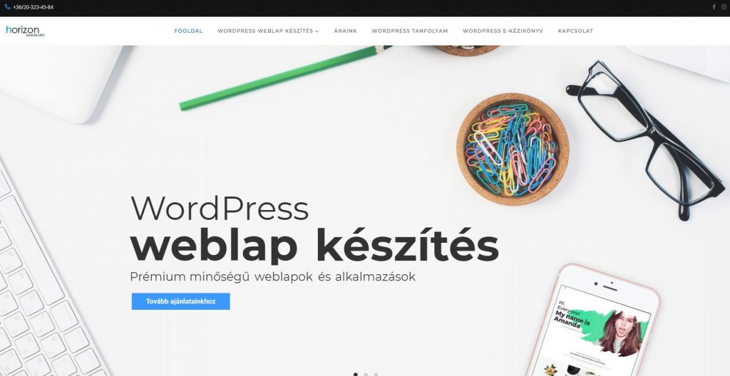 Gyors WordPress weboldal készítés, weblapkészítés