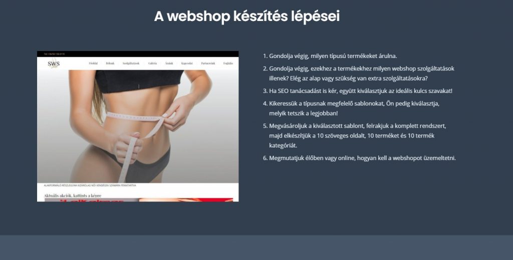 WordPress webshop készítés